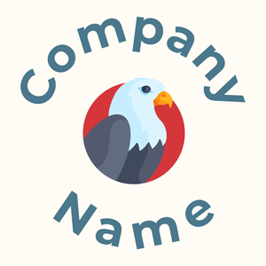 Eagle on a Floral White background - Dieren/huisdieren