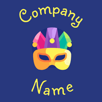 Carnival mask logo on a Endeavour background - Entretenimento & Artes