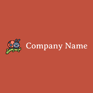 Ladybug logo on a Sunset background - Animais e Pets
