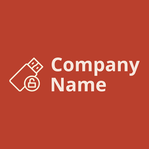 Usb drive logo on a Trinidad background - Ordinateur