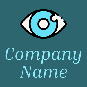 Eye logo on a Blumine background - Medical & Farmacia