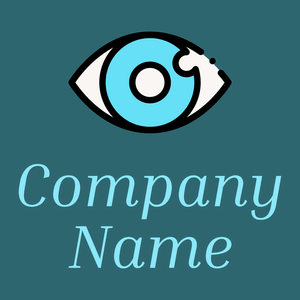 Eye logo on a Blumine background - Médicale & Pharmaceutique