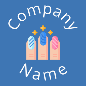 Nails logo on a Curious Blue background - Mode & Schoonheid