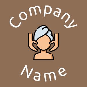 Massage logo on a Leather background - Spa & Estética