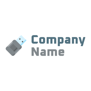 Aluminium USB flash drive on a White background - Tecnología