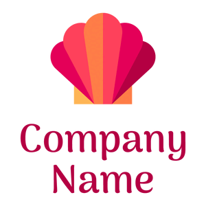 Pink Seashell logo on a White background - Abstracto