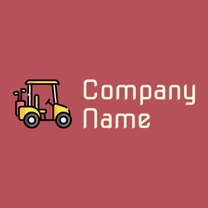 Golf cart on a Blush background - Sport