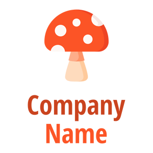 Orange Mushroom on a White background - Domaine de l'agriculture