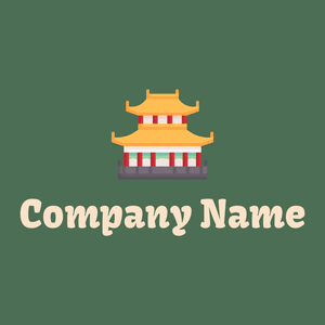 Chinese logo on a Como background - Abstracto