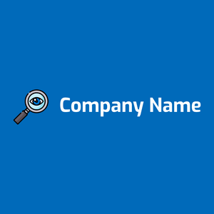 Eye logo on a Navy Blue background - Abstrato