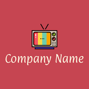 Television logo on a Mandy background - Abstrakt
