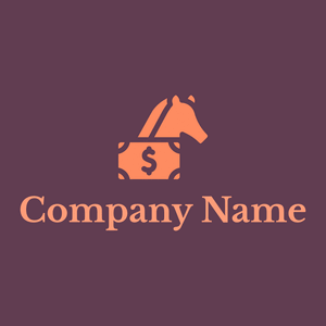 Horse logo on a Finn background - Animales & Animales de compañía