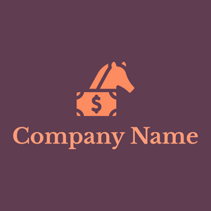 Horse logo on a Finn background - Animais e Pets