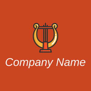 Harp logo on a Chocolate background - Divertissement & Arts