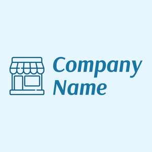 Candy shop logo on a Blue background - Abstrakt