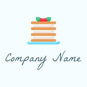 Millefeuille logo on a Azure background - Essen & Trinken