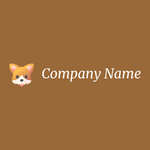 Corgi logo on a Desert background - Animals & Pets