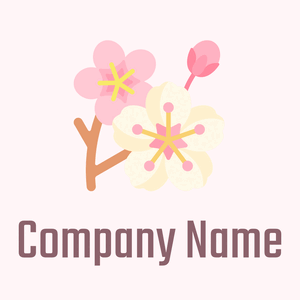 Floral White Cherry blossom on a Lavender Blush background - Alimentos & Bebidas