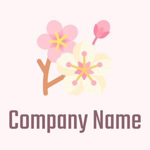 Floral White Cherry blossom on a Lavender Blush background - Cibo & Bevande
