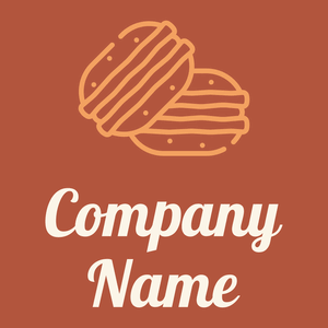 Macaron logo on a Tuscany background - Alimentos & Bebidas