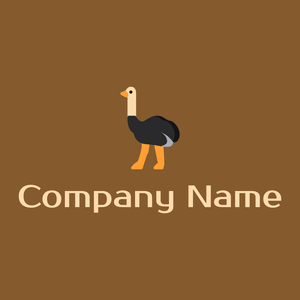 Ostrich on a Hot Curry background - Animaux & Animaux de compagnie