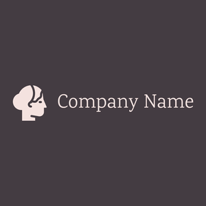 Woman logo on a Fuscous Grey background - Religion et spiritualité