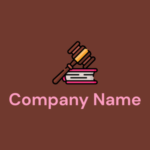 Law logo on a Mocha background - Entreprise & Consultant