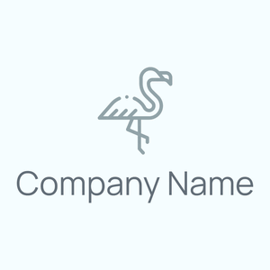 Flamingo logo on a Azure background - Animales & Animales de compañía