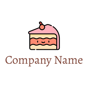 Pink Cake on a White background - Food & Drink