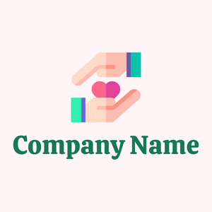 Care logo on a Lavender Blush background - Abstracto