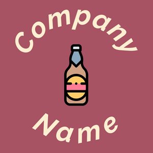 Beer logo on a Hippie Pink background - Nourriture & Boisson