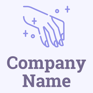 Manicure logo on a Ghost White background - Construction & Outils