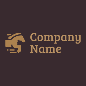 Horse logo on a Havana background - Animales & Animales de compañía