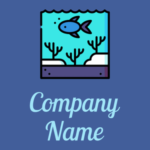 Underwater logo on a Mariner background - Animales & Animales de compañía