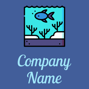 Underwater logo on a Mariner background - Dieren/huisdieren