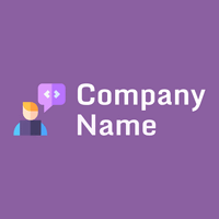 Programmer logo on a purple background - Internet