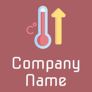 Heating logo on a Coral Tree background - Abstrakt