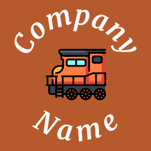 Locomotive logo on a Fiery Orange background - Auto & Voertuig