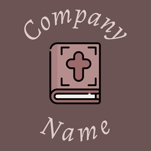 Holy bible logo on a Buccaneer background - Religieus