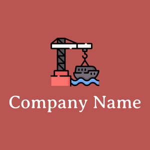 Harbor Crane logo on a Chestnut background - Automobili & Veicoli