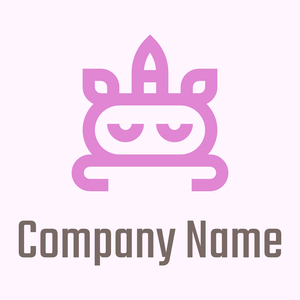 Eye mask on a Lavender Blush background - Abstrakt