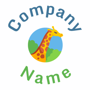 Nature Giraffe on a White background - Tiere & Haustiere