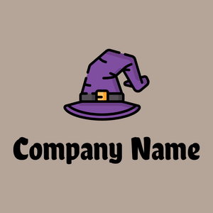 Witch hat logo on a Silk background - Arte & Intrattenimento