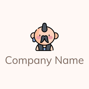 Man logo on a Seashell background - Arte & Intrattenimento