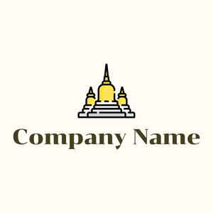 Wat phra kaew  logo on a White background - Religieus