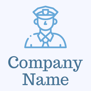 Cop logo on a Ghost White background - Abstrato