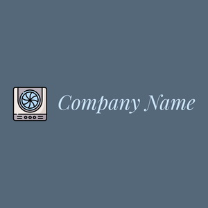 Washing machine logo on a Blue Bayoux background - Pulizia & Manutenzione