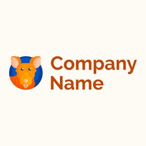 Coyote logo on a Floral White background - Animali & Cuccioli