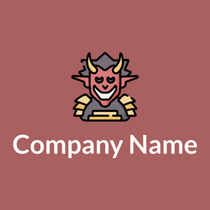 Oni logo on a Coral Tree background - Abstracto