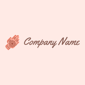 Henna logo on a Misty Rose background - Religion et spiritualité